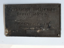 Eisenbahnteil Lokschild Dampflok Original sehr selten