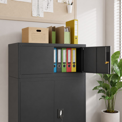 Aktenschrank stahl schwarz - aktenschrank,