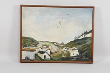 Q28T43- Gemälde Landschaft mit Dorf signiert E.H. Mutschler