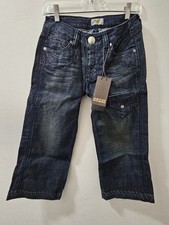 Antik blackout denim capri - blackout,