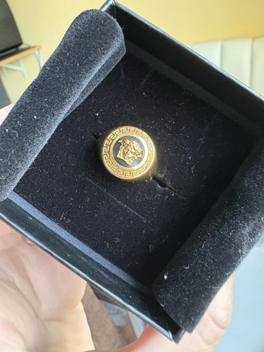 Versace ring nero oro - versace, “nero/oro