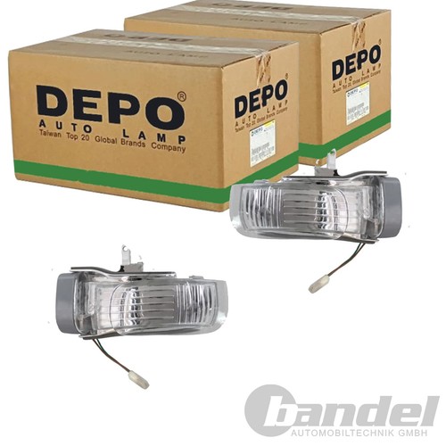 Depo led blinker satz - depo, weiß