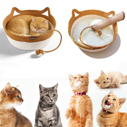 Katzenbett handgewebt - katzenbett,