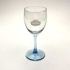 Christinen Wassergläser Set 5x | Stielglas Blau Transparent | VTG Trinkgläser