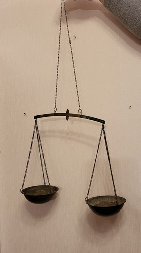 Alte messingwaage mit - alte,