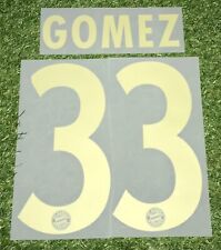 Mario Gomez Flock Set in Kids Size für euer Bayern München Kinder Trikot Gold
