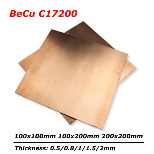 Beryllium bronze blech - beryllium, c17200