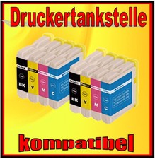 8 kompatible Patronen für Brother LC-970 LC-1000 MFC-3360C 440CN 465CN 5460 580