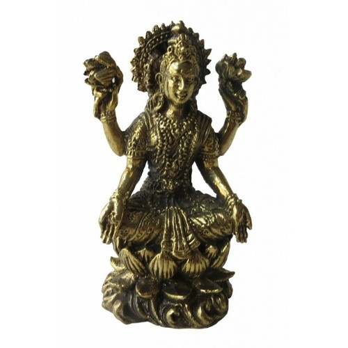 Lakshmi auf lotus messing cm - lakshmi, 5