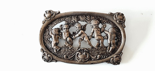 Biedermeier silber brosche - °,