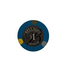 Bellagio * $1 Poker Chip / Jeton * Las Vegas, Nevada * Casino