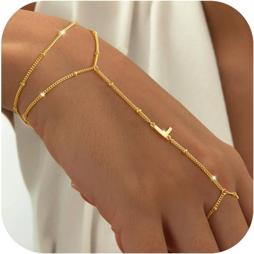 Armband damen gold handkette - armband, gold,