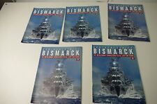 5x Heft 72+74+77+79+81  Hachette Bismarck Metallrumpf ohne BauteileTo-6169