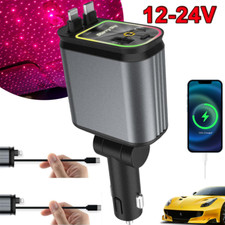 4 in 1 Multifunktions-Autoladegerät mit Sternenhimmel Projektion Auto Charger DE