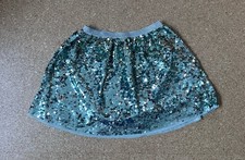 Pailletten rock türkis - h&m,