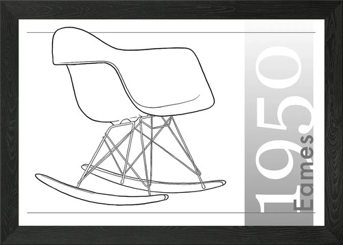 Handgezeichneter eames 1950 - eames,