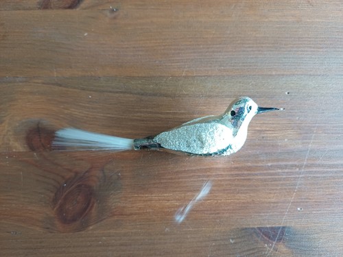 Deko vogel silberfarben - silberfarben, |