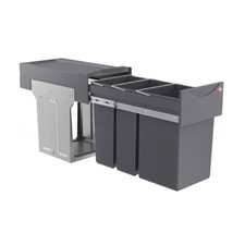 Hailo Abfallsammler 366619 Abfalleimer Küchen Einbau Mülleimer Abfalltrennsystem