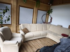Gepflegte Sofagarnitur und