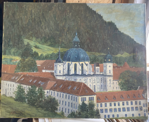 ölgemälde schloss kloster - ::ÖlgemÄlde,
