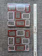 Zwei Untersetzer für Gläser und Tassen, aus Glas, quadratisch, Kantenlänge: 9 cm