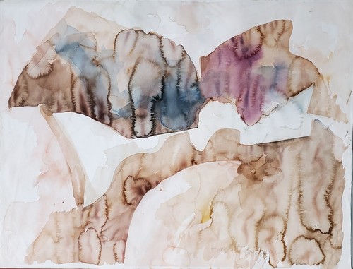 Gemälde aquarell abstrakt - gemälde,