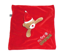 WIE NEU * My first Christmas Bär Teddy Teddybär rot Schmusetuch Baby Starters