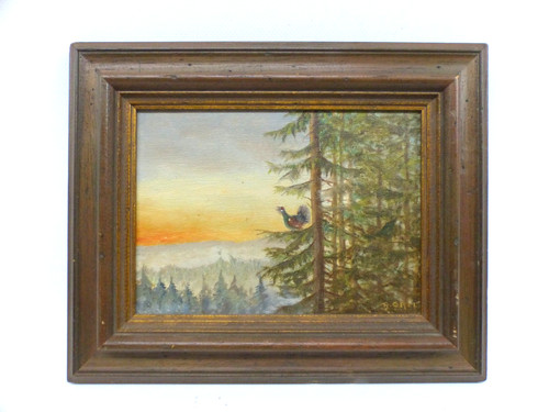 ölgemälde auerhahn wald - Ölgemälde,