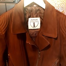 Bikerjacke / Motorradjacke aus Leder v. Highway 1 in braun, von Louis in Gr. 40