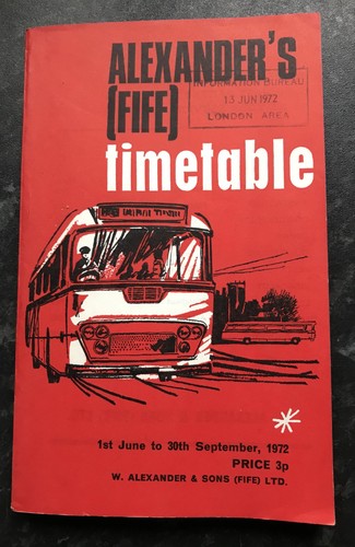 Alexander timetable - (fife),