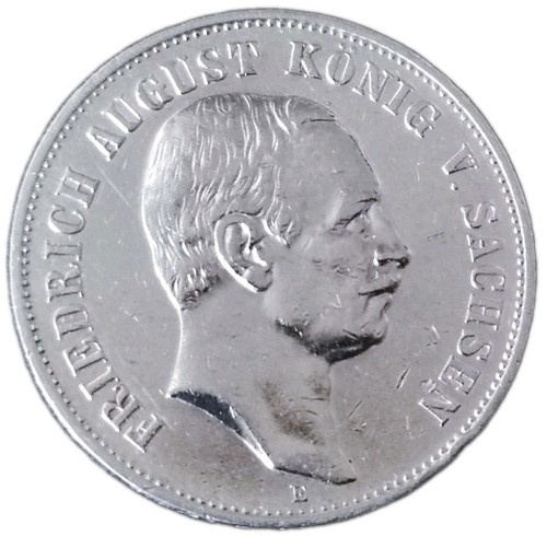 Sachsen mark 1907 silber - 5,