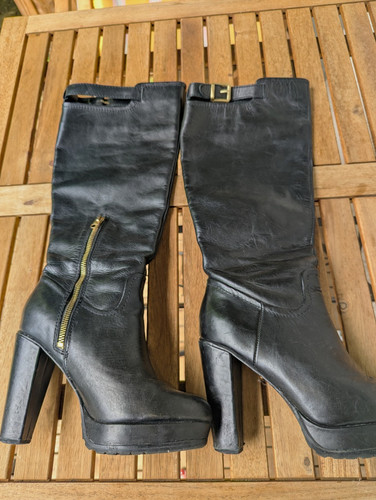 Damen echtlederstiefel - h&m,