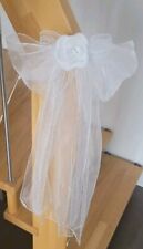 6 Stück XXL Kirchenbankschleifen Hochzeit Deko Autoschmuck