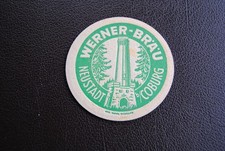 1 Bierdeckel Filz Untersetzer Werner Bräu Brauerei Kneipe Bier