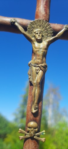 Biedermeier kruzifix holz - kruzifix,