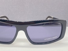 Romeo Gigli Sonnenbrille Damen Schwarz Kunststoff Rechteckig RG 170 omicron