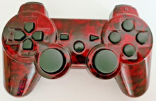Playstation 3 PS3 Scuf Gaming Controller mit Back Paddles Rot Totenkopf Design