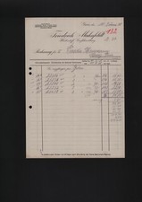 GREIZ, Rechnung 1938, Friedrich Mahnfeldt Kleider-Seiden-Anzug-Stoffe