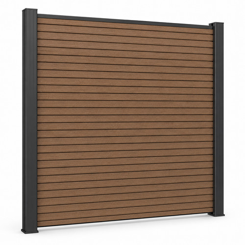 Wpc sichtschutzzaun teak - sichtschutzzaun,