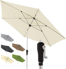 Doppler Sonnenschirm für den Garten SL-AZ Auto Tilt 330 cm Natur I Gartenschirm