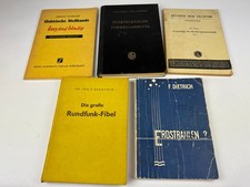 5x alte Bücher Rundfunk Radio Erdstrahlen Funktechnik Messtechnik Sammler