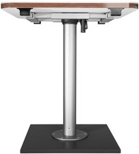 Ilse Tischsäule mit Verdrehung und Verschiebung, 730mm, Alu