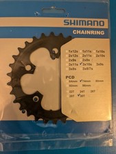 Shimano Kettenblatt für Kurbel 105 FC-5703 5-Arm, 3*10, 30 Zähne, schwarz