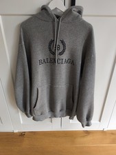Balenciaga Hoody Hoodie Iconic piece  Gr L-Xl Grey Rar