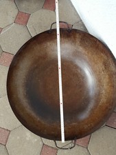 Stahl Wok mit zwei Henkel