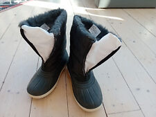 Schwarze Moon Boots mit weißen Sohlen Größe 36/37, wie neu