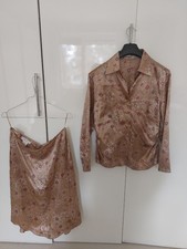 Escada Kostüm Set 100% Seide