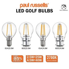 BC/B22 SES/E14 LED Filament