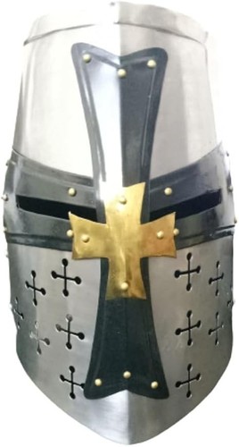 Mittelalter ritter stahlhelm - ritter,