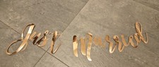 HOCHZEIT Banner Just Married, roségold, 20x77cm Girlande Kette